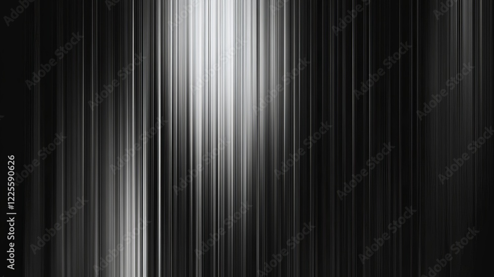 Aufkleber Dramatic play of light and shadows creates an abstract visual experience in black and white, enhancing the mood of mystical contemplation