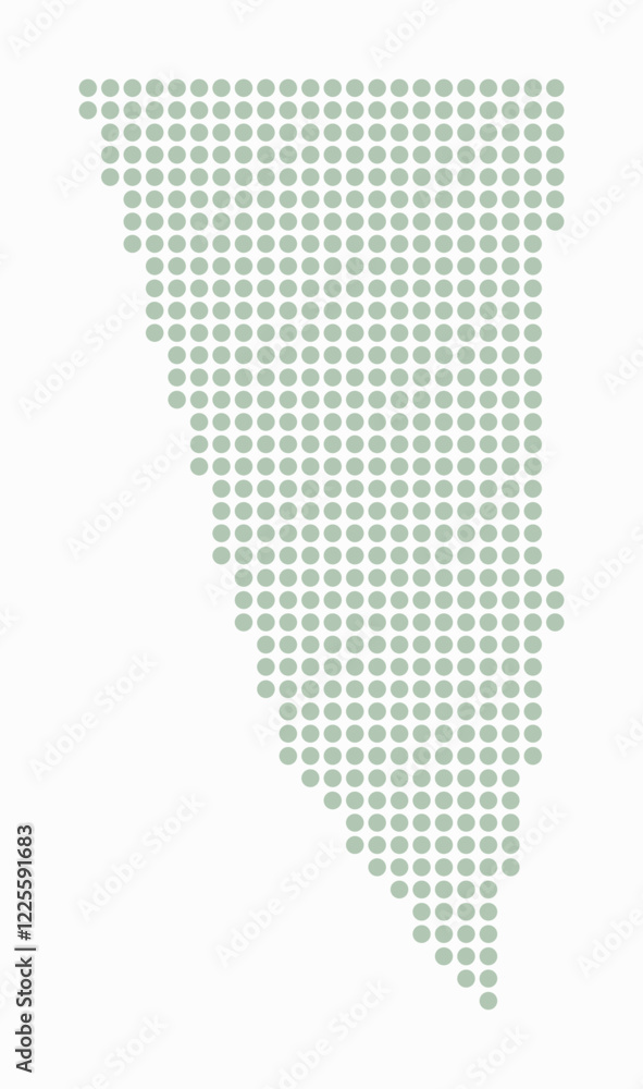 Poster gibraltar dotted map. digital style map of the country on a white background. gibraltar shape with c