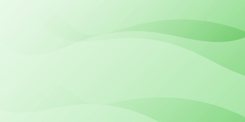 wave gradient background, green smooth color. Vector Illustration