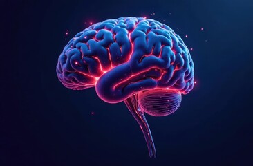 Creative brain concept background. Artificial Intelligence concept.