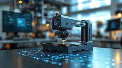 Modern 3D Printer Creating Technological Innovation