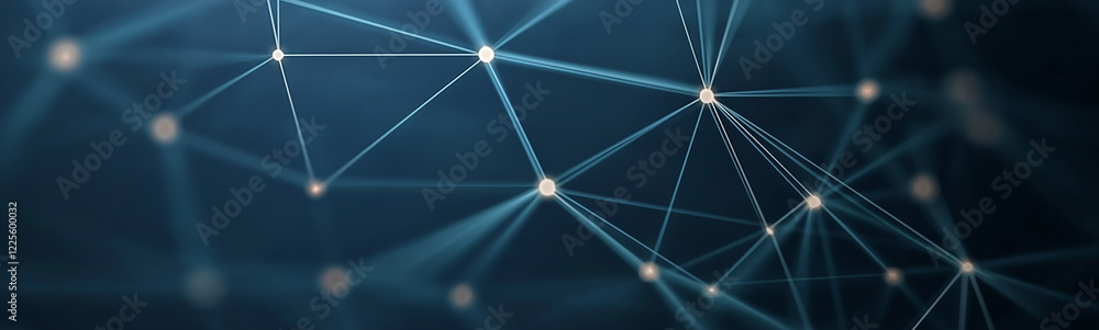 Poster network connections expanding in technological advancement, plexus effect