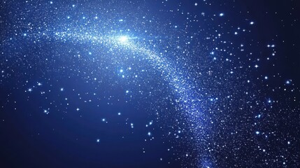 Obraz premium Sparkling Stardust Trail Across Night Sky