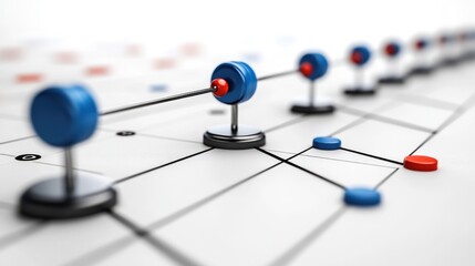 Network connection progress map