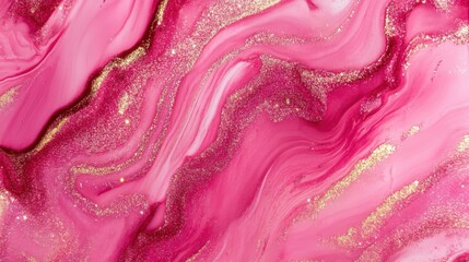 Obraz premium Pink Gold Glitter Marble Texture Abstract Art Background