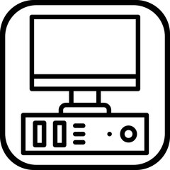 Desktop computer Icon Style