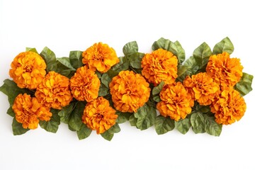 Bright Marigold Floral Garland Decoration