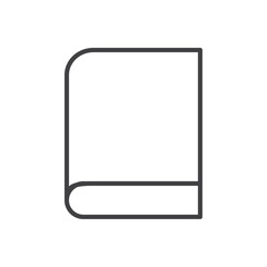 Book icon Vector logo set flat