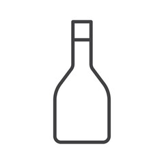 Bottle icon Vector logo set flat