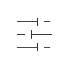 Config icon Vector logo set flat