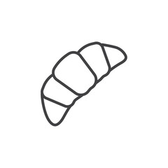 Croissant icon Vector logo set flat