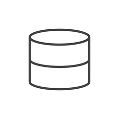 Database icon Vector logo set flat