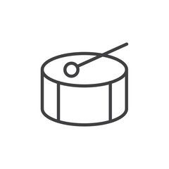 Drum icon Vector logo set flat