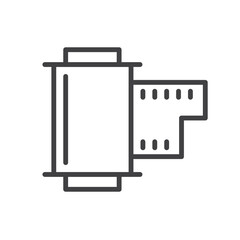 Film negative icon Vector logo set flat