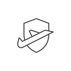 Flight icon Vector logo set flat