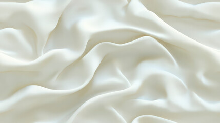 Obraz premium Ivory Linen Fabric Texture on a Flat White Background
