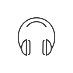 Headphone icon Vector logo set flat