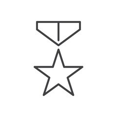 Medal icon Vector logo set flat