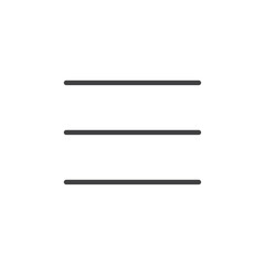 Menu icon Vector logo set flat