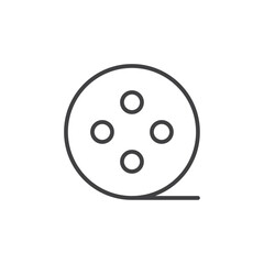 Movie icon Vector logo set flat