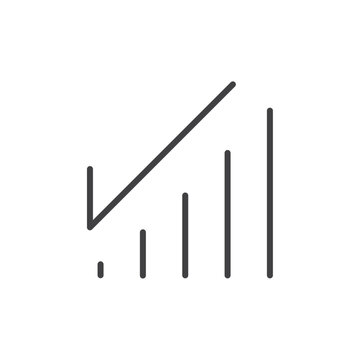 Negative dynamics icon Vector logo set flat