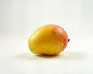 Side View of a Mango on White Background