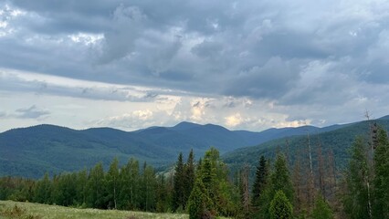 landscape with clouds