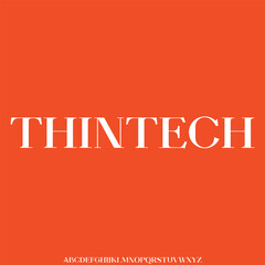 display and unique alphabet vector type set