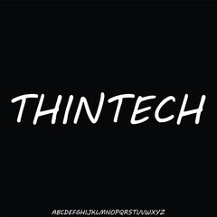 Obraz premium display and unique alphabet vector type set