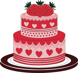 Valentines day cake