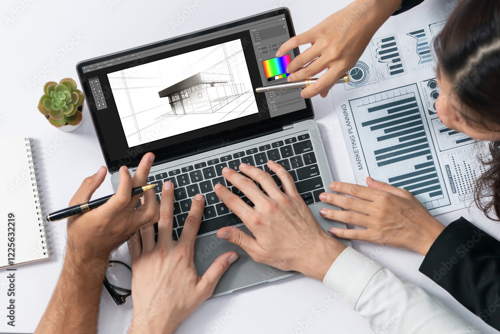 Poster Architectural design brisk software application for architect business and professional designer