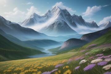 Fototapeta premium Mountain Background
