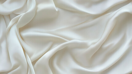 Obraz premium Pristine White Silk Texture Background for Abstract Design