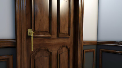 A close-up of a guest room seating area 