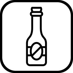 Beer bottle Icon style