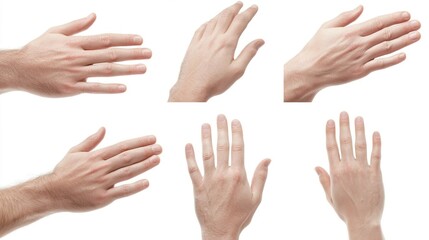 Diverse Hand Gestures Displayed in Various Natural Positions