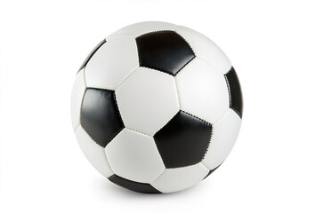Classic Black and White Soccer Ball Isolated on White Background