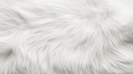 Fototapeta premium Close-up of soft, white fur texture.