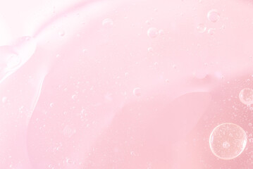 Abstract Pink water bubbles background