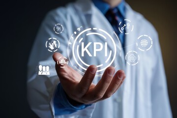 Doctor Presenting KPI Data:  Key Performance Indicators in Healthcare