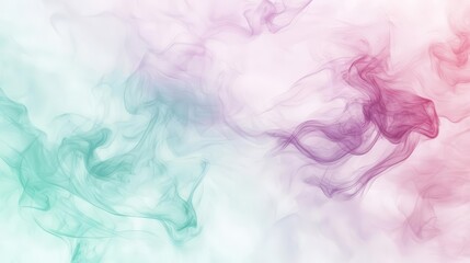 Obraz premium dreamy gradient background with soft flowing shapes in pastel pink, lavender, and mint green tones