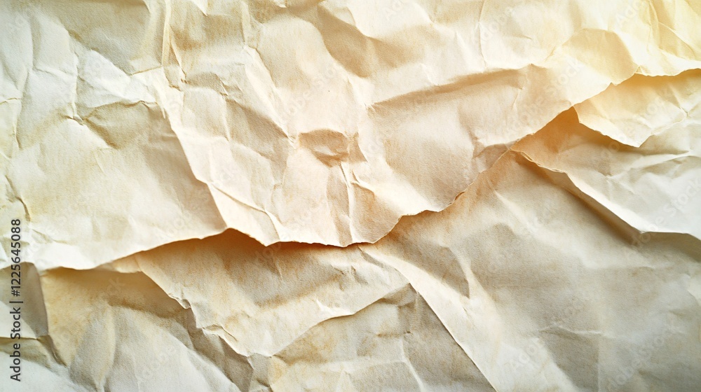 Leinwandbilder background design with crumpled paper texture and space for text or image