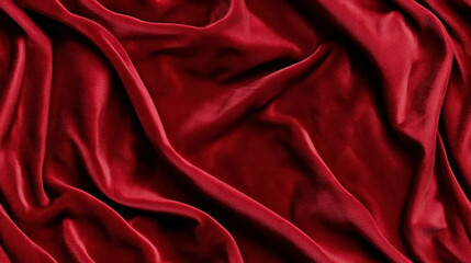 Fototapeta premium Rich Crimson Velvet Texture Background