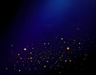 Obraz premium Futuristic Glow Particles on Dark Space