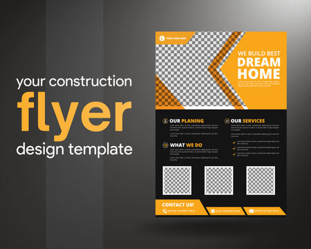 construction flyer design-flyer design-construction corporate flyer-building flyer-
erection flyer.
