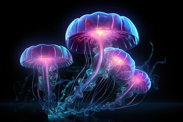 jellyfish in the dark