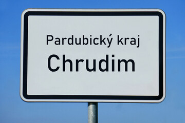 Ortsschild Pardubický kraj Chrudim