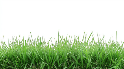 Fototapeta premium green grass isolated on white background