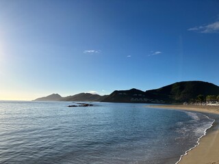 sea and sky and mountains in the Caribbean, St Kitts & Nevis