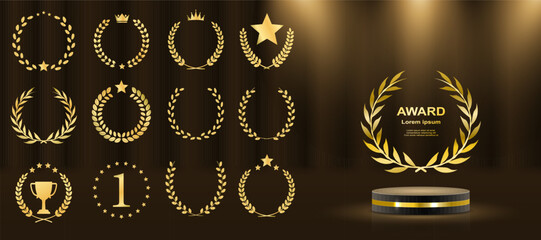 A detailed vector illustration showcasing fame, glory, and ultimate triumph. Ideal for sports competitions, corporate events, winner announcements, and special achievements.